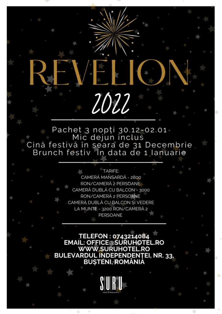 Revelion 2022 la Suru Hotel si Restaurant