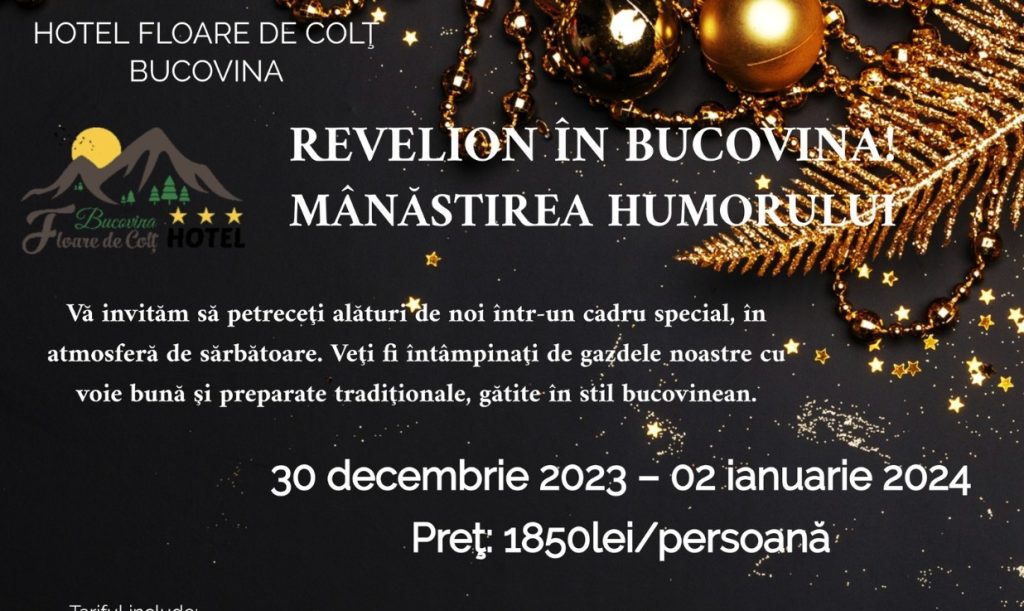 Revelion in Bucovina, la Manastirea Humorului